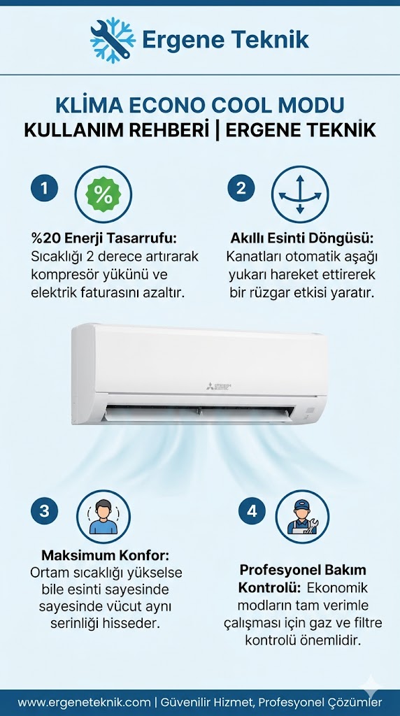 Mitsubishi Klima Econo Cool Nedir ve Nasıl Kullanılır?