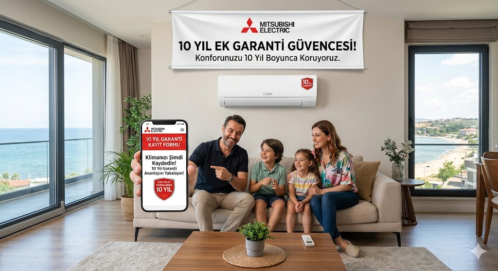 MITSUBISHI ELECTRIC Klima 10 yıl garanti işlemleri nasıl yapılır?